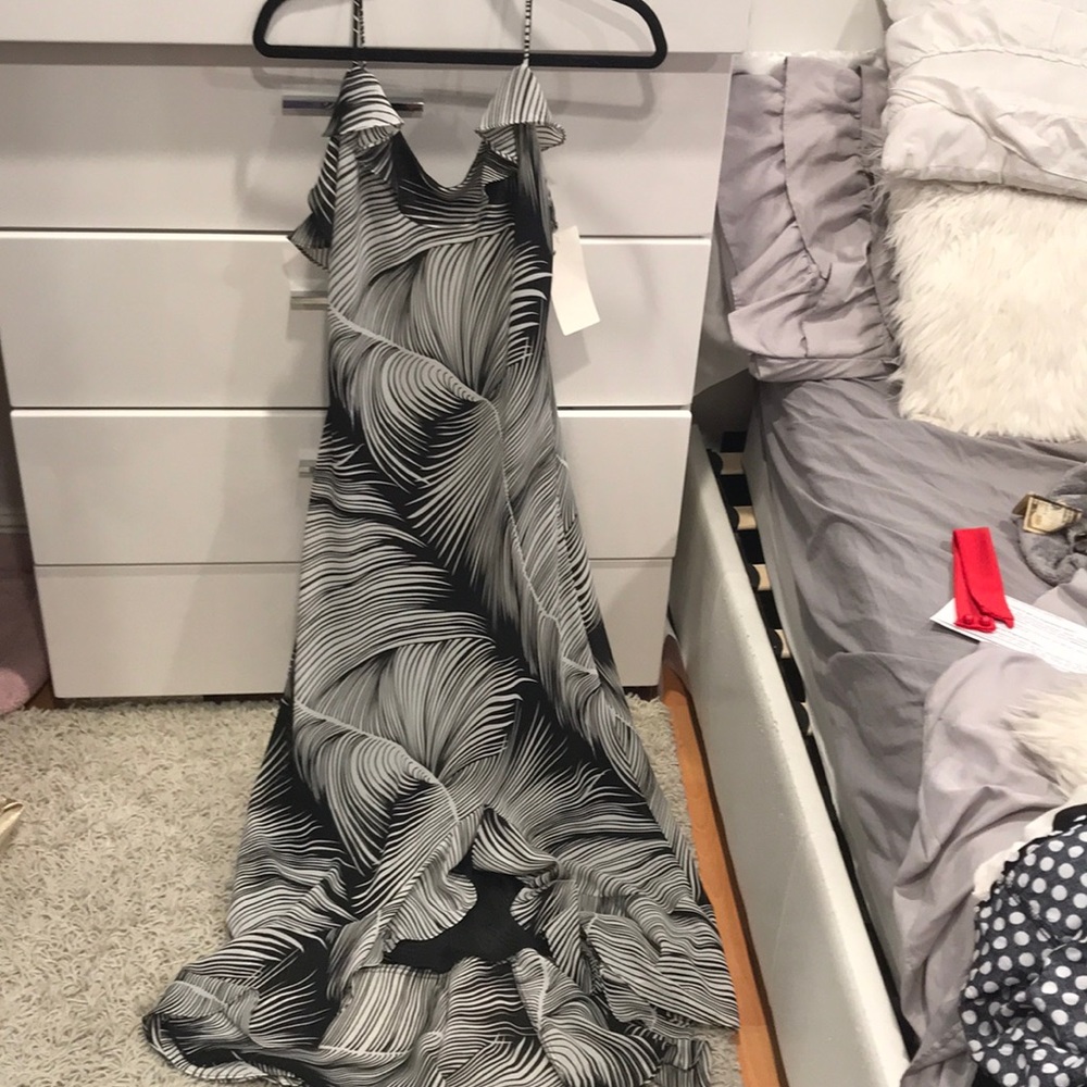 Black and white summer dress
